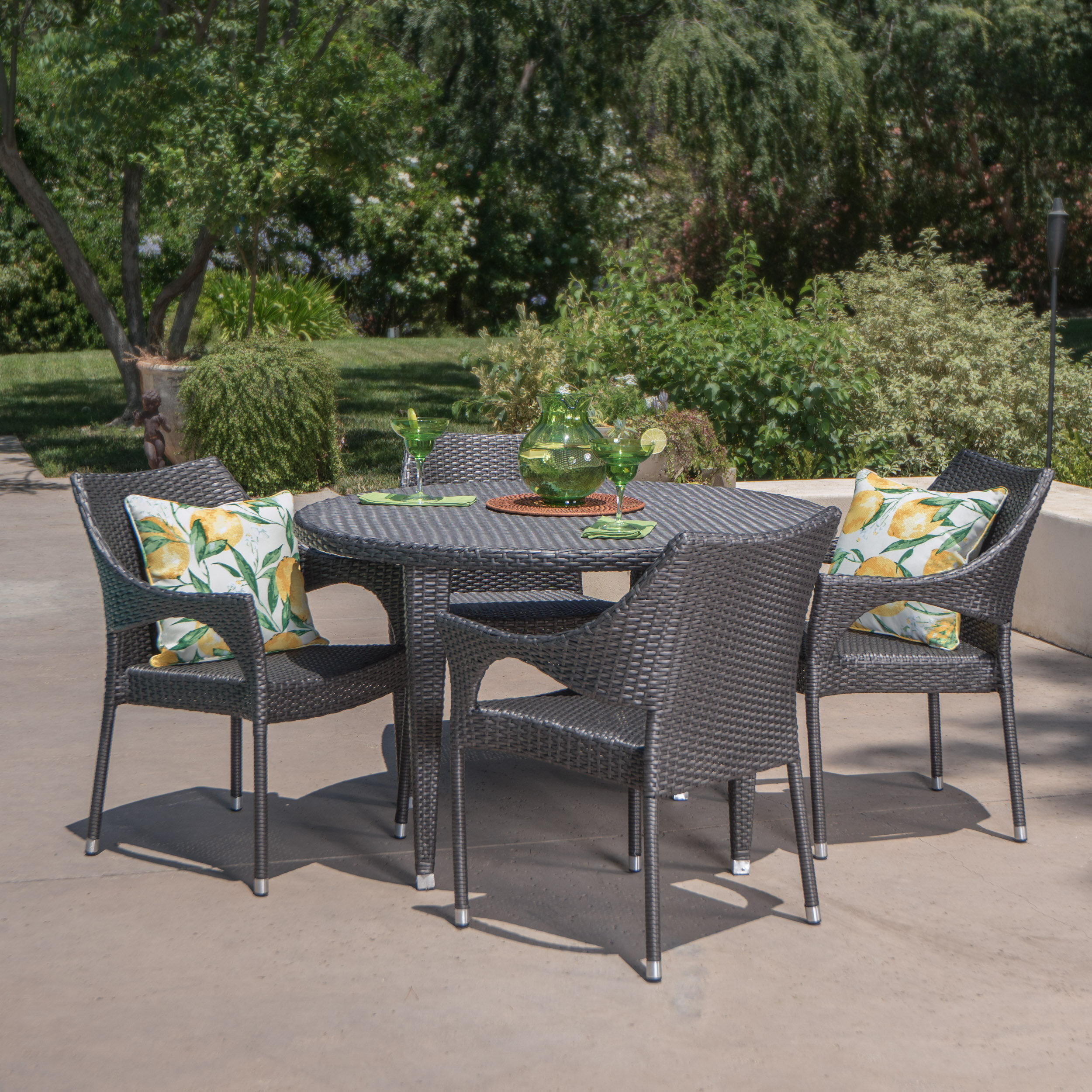 wayfair outdoor wicker dining sets