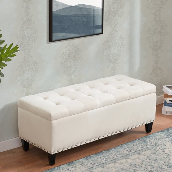 Darby Home Co Katz 41'' Wide Tufted Rectangle Storage Ottoman with ...
