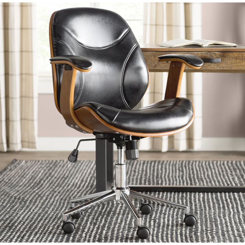 T Austin Design Aida High Back Leather Desk Chair Reviews Aida High Back Leather Desk Chair