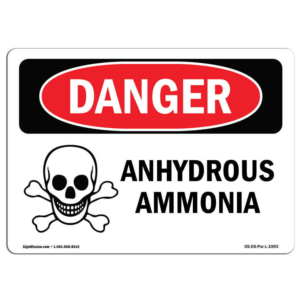SignMission Anhydrous Ammonia Danger Sign Wayfair