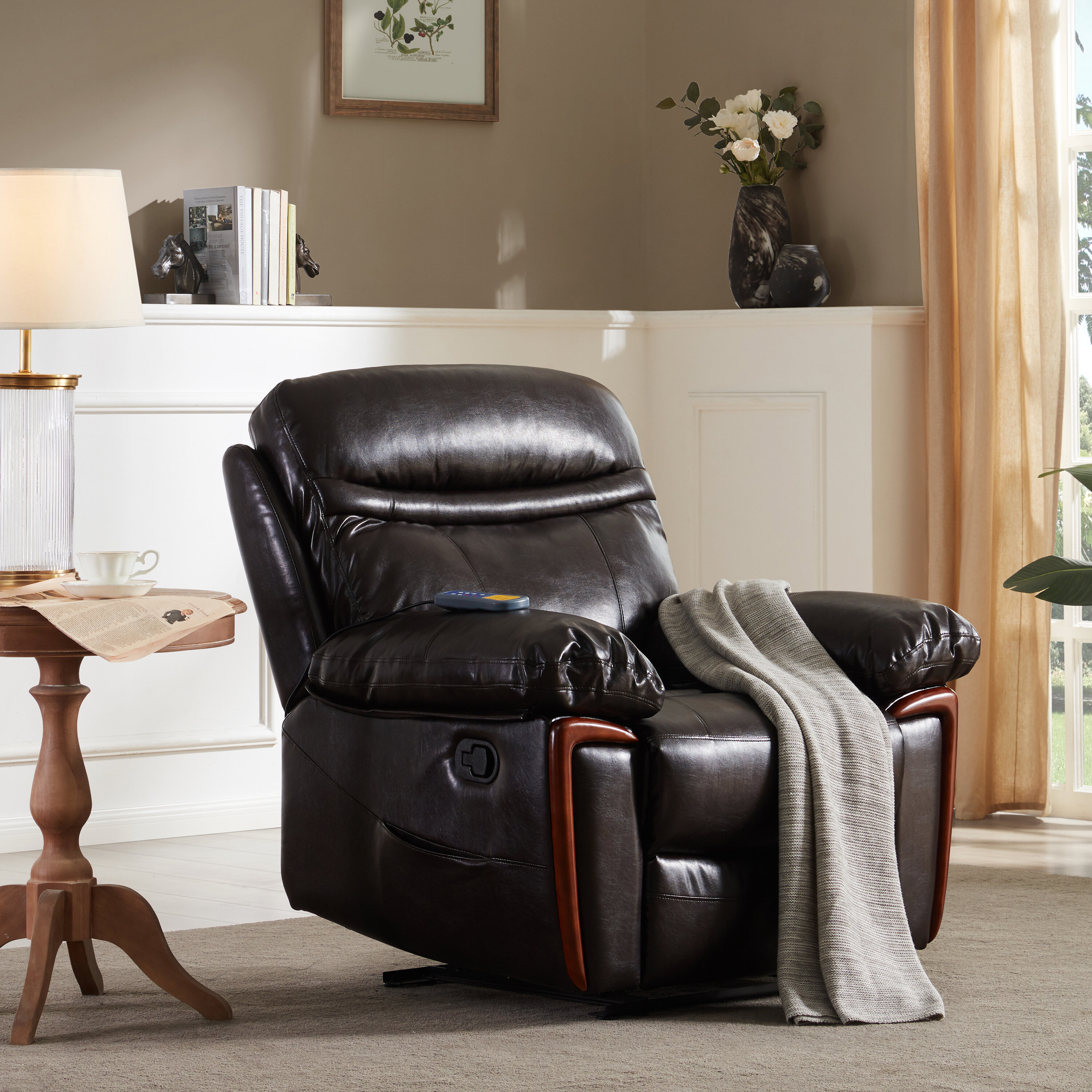 ugears reclining heated massage chair latitude run fabric