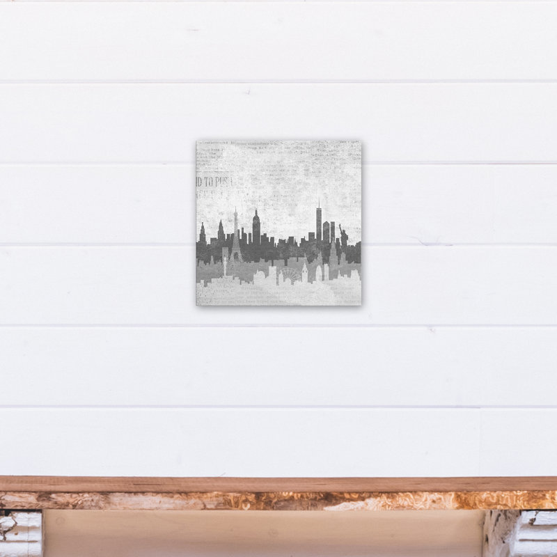 Williston Forge London Paris New York Skyline Graphic Art Print On Canvas Wayfair