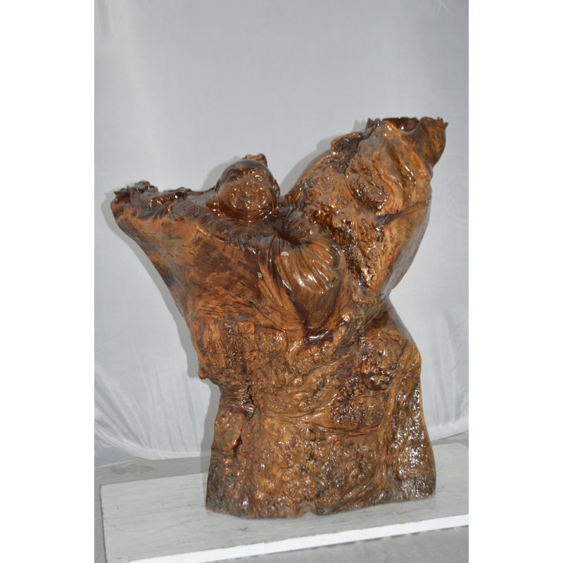 Nifao Statues Wood Carved Buddha Cc6 Size 26 L X 20 W X 29 H Wayfair