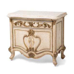 Go to store & view more images Platine De Royale 1 Drawer Nightstand by Michael Amini