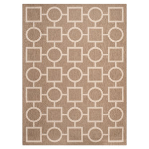 Jefferson Place Brown / Bone Outdoor Rug
