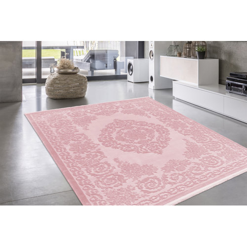 Arlos Flatweave Pink Rug EUCalo Size: Runner 80 x 300 cm