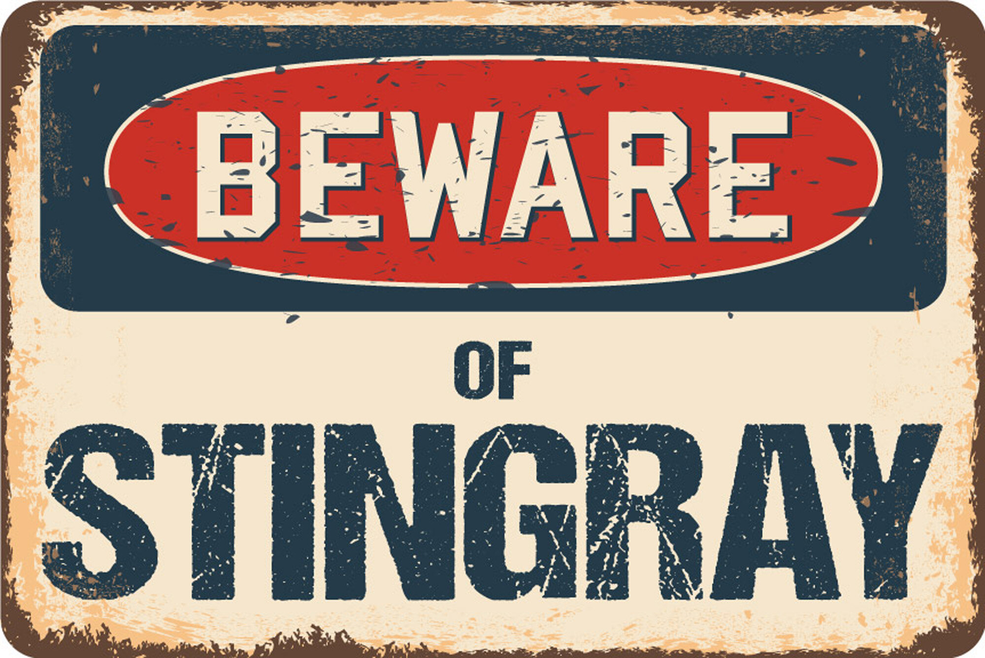 SignMission Beware of Stingray Sign | Wayfair