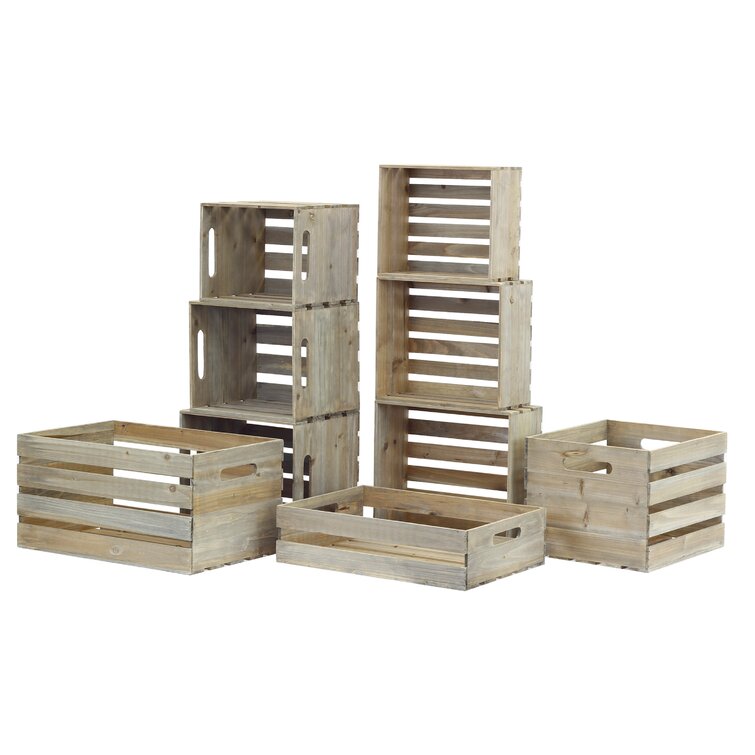 Wooden Crates 12ct- Produce Display - Wood Display