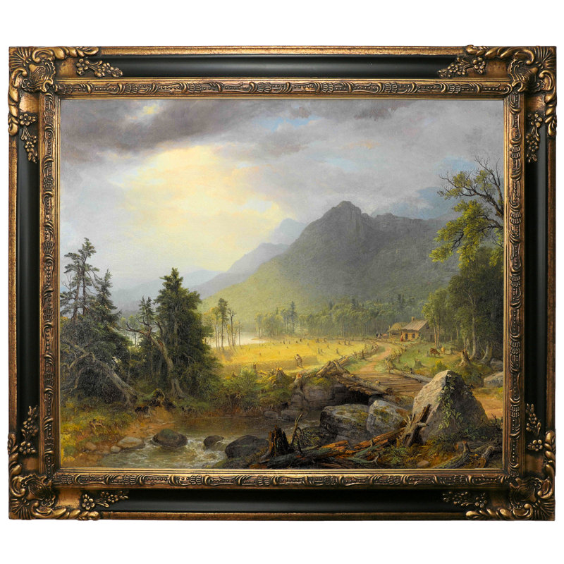 Astoria Grand The First Harvest In The Wilderness 1855 Framed Graphic Art Print On Canvas Wayfair