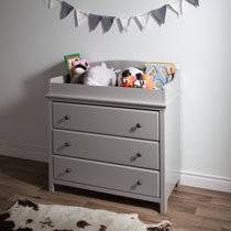 vintage gray changing table