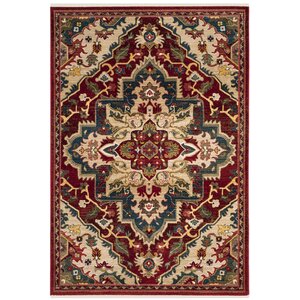 Murphy Traditional Red Oriental Area Rug