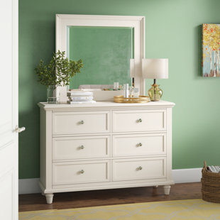 Go to store & view more images Rae 6 Drawer Double Dresser with Mirror by Three Posts