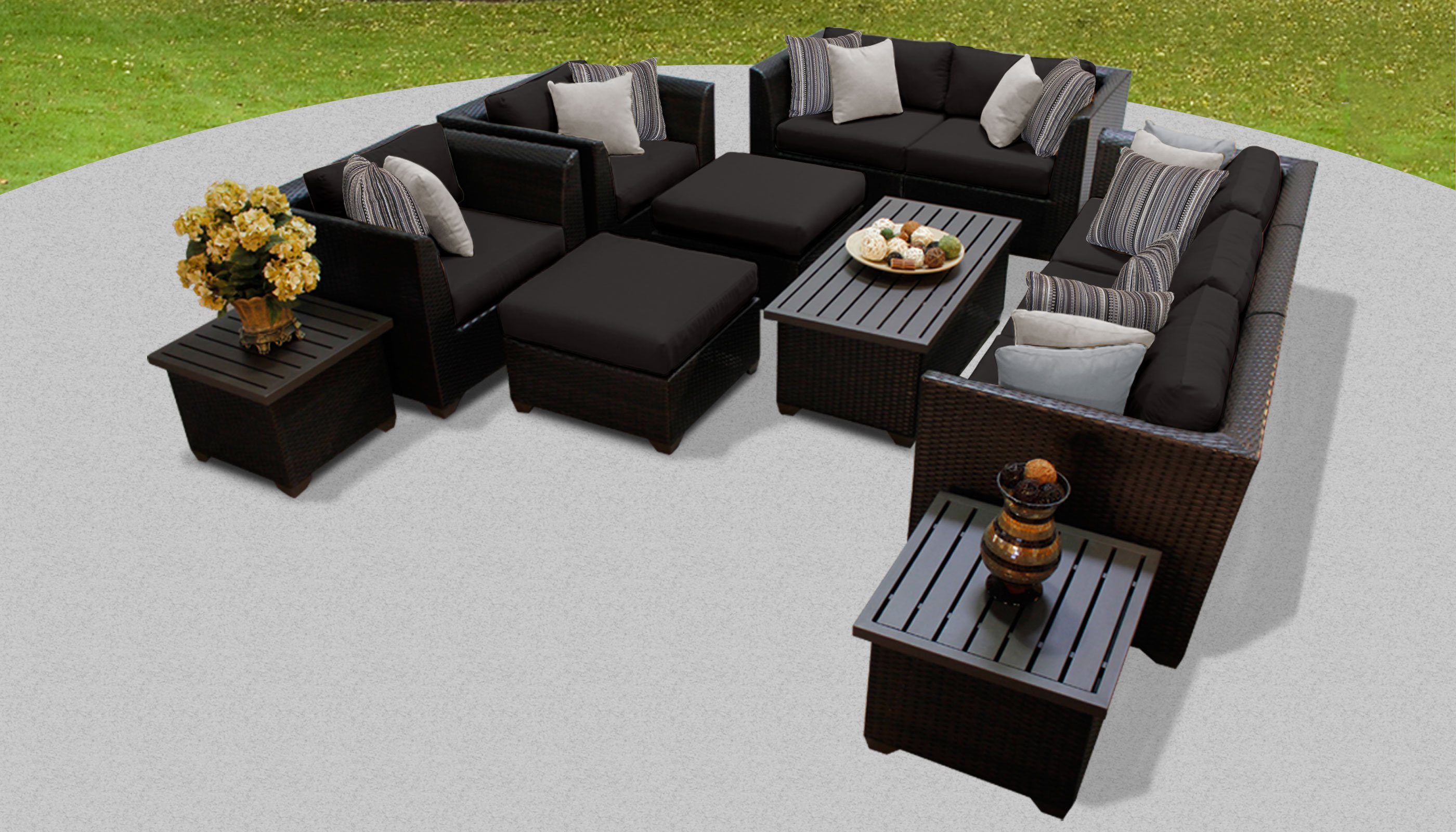 Sol 72 Outdoor Tegan 12 Piece Multiple Chairs Seating Group With Cushions Reviews Wayfair
