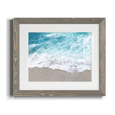 Cali Tides II by J Paul - Picture Frame Photograph Print on Paper Highland Dunes Frame Color: Gray, Size: 17