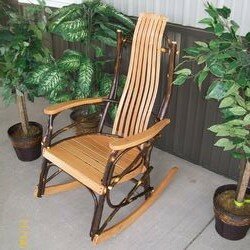 Woodacre Hickory Rocking Chair By Loon Peak