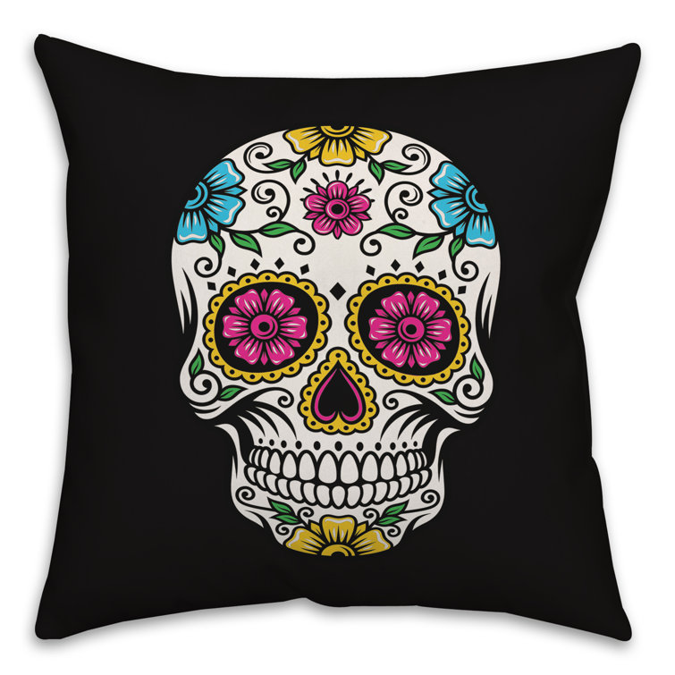 skull shaped pillow