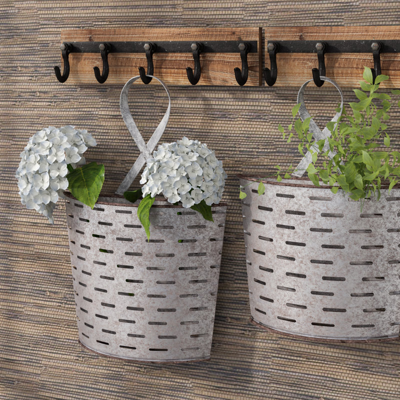 Laurel Foundry Modern Farmhouse 2 Piece Parla Galvanized Wall Decor Set Reviews Wayfair