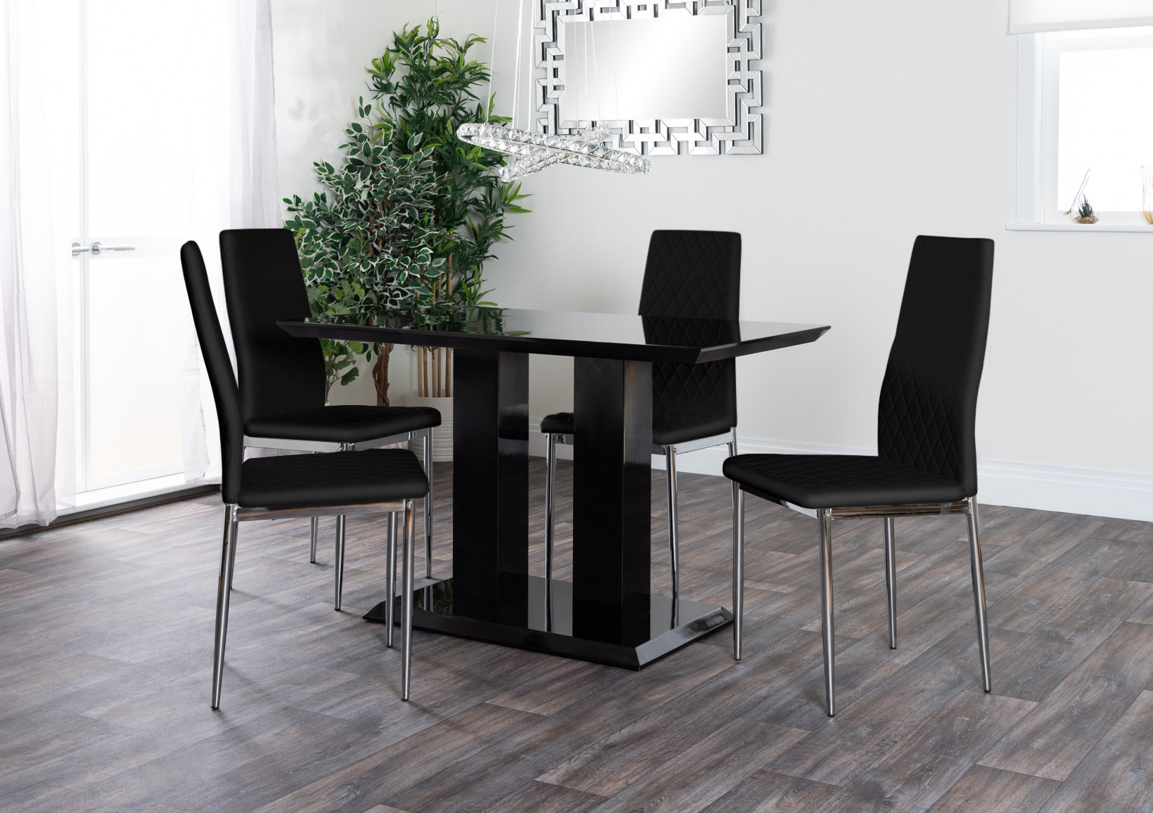 trapp dining set with 4 chairs