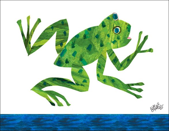 Oopsy Daisy Frog By Eric Carle Canvas Art Wayfair