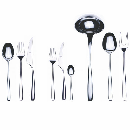 Avanguardia 75 Piece 18/10 Stainless Steel Cutlery Set Mepra Colour: Silver