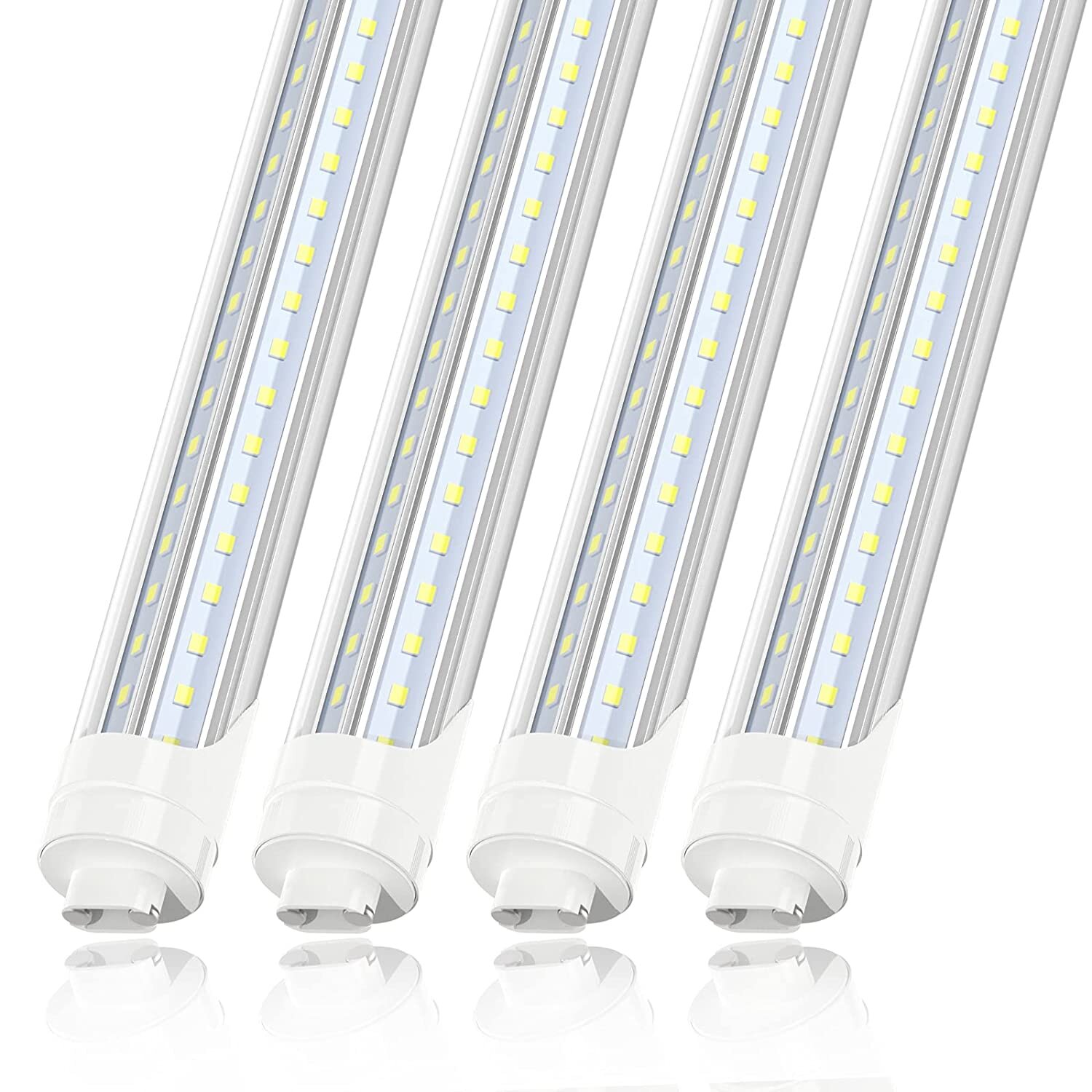 Details about   4~20 Pack T8 8FT Integrated LED Tube Light Bulbs 72W 6500K 8' Shop light Fixture 