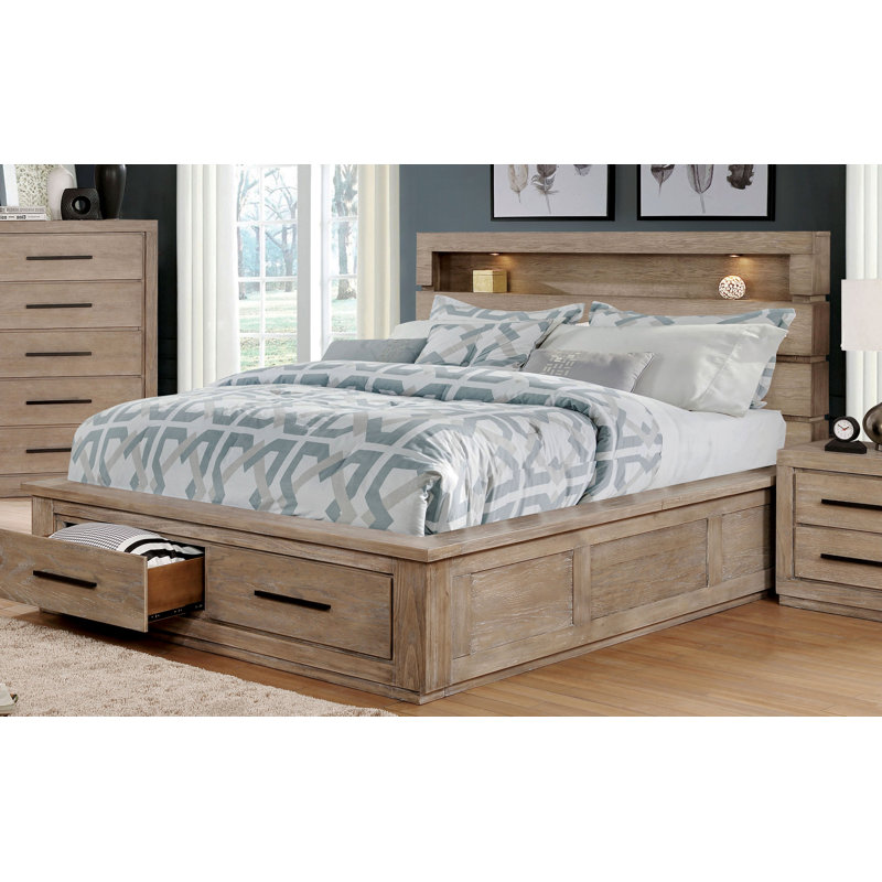 Jeffers Storage Platform Bed