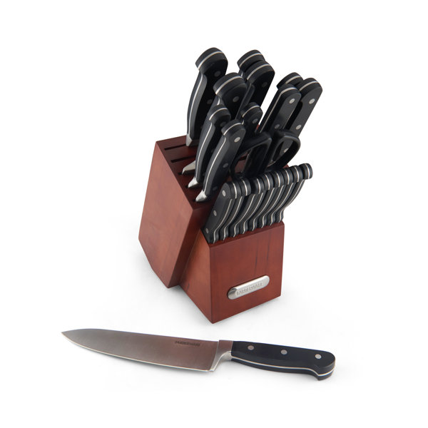>Farberware Forged Triple Riveted 21 Piece Knife Block Set Reviews Wayfair