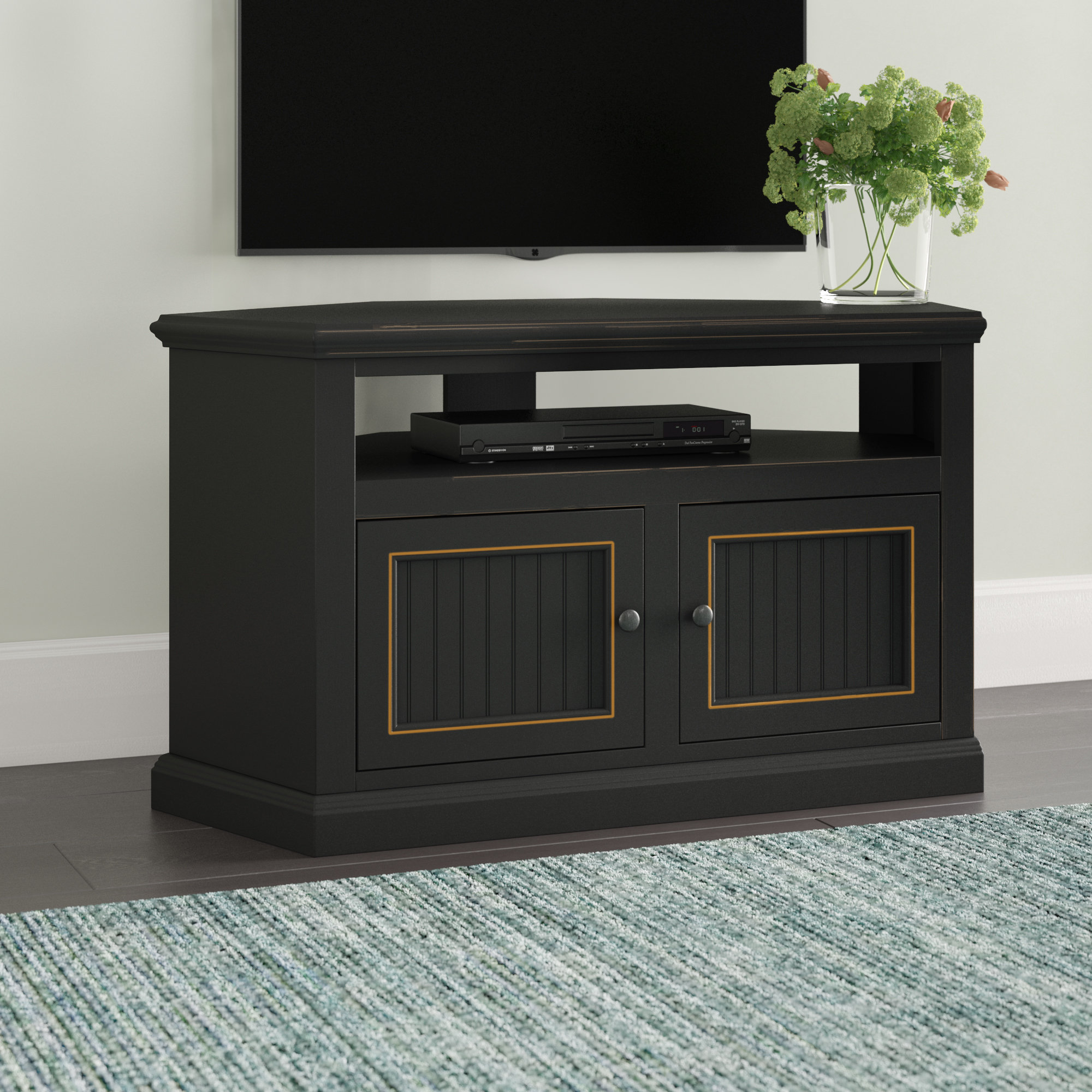 Beachcrest Home Coconut Creek Corner Tv Stand For Tvs Up To 55