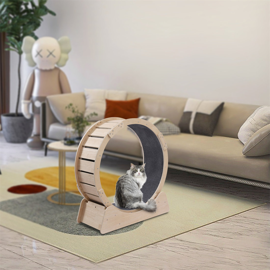 Tucker Murphy Pet™ Cat Exercise Equipment Round Wheel Runway Cat Perch