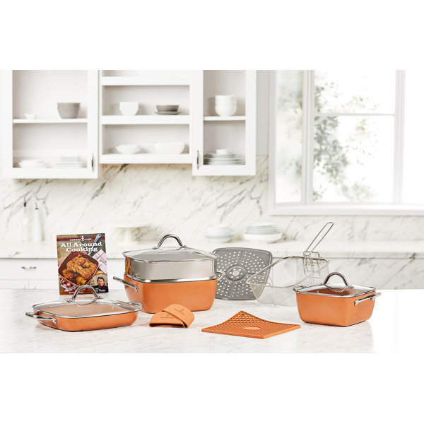 Copper Chef Cookware Sets Wayfair Fashioned from a unique blend of titanium and ceramic, this skillet is more durable than all other ceramic or steel cookware in your. copper chef cookware sets