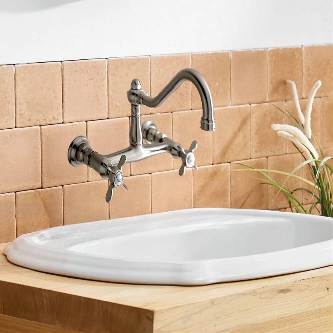 ZHILAI TENGSHUN TRADING INC Wall Mounted Faucet Bathroom Faucet with ...