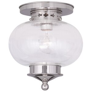 Shielo 1-Light Semi Flush Mount