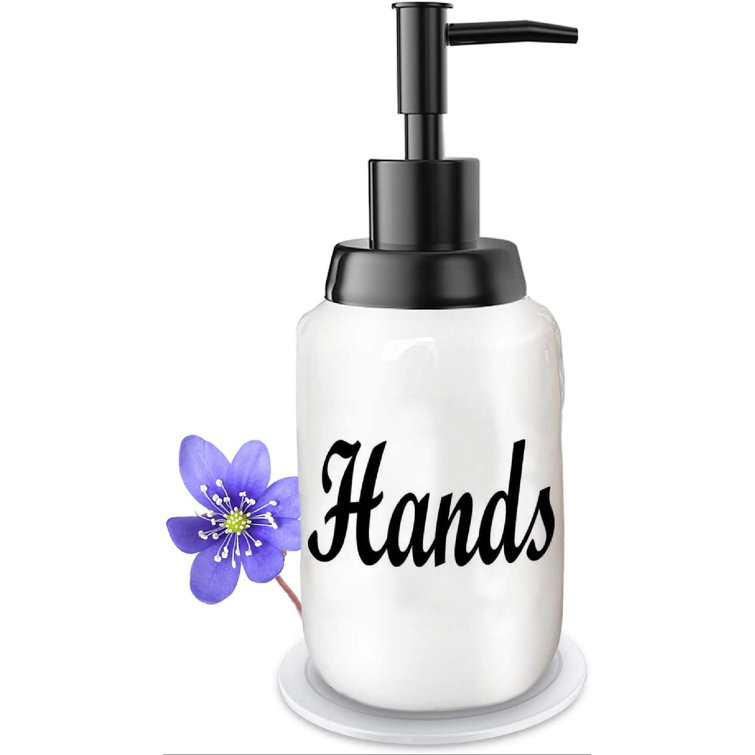 Soap DispenserModern Farmhouse Style Ceramic Dishes Liquid Soap  DispenserPerfect For Kitchen Counter Dcor Or Kitchen Sink-Bathroom Soap  Dispenser