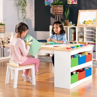 Children's table Growing desk Table for kids Table for preschoolers Birch wood 