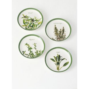 Set of 4 Easter Bunny Ceramic 8/" Dessert Plates