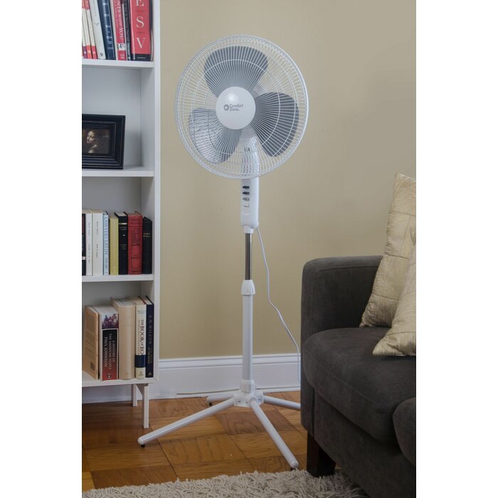 Comfort Zone 16 Oscillating Pedestal Fan Reviews Wayfair Ca