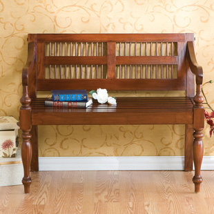 Go to store & view more images Three Posts Raposo Classic Wood Bench