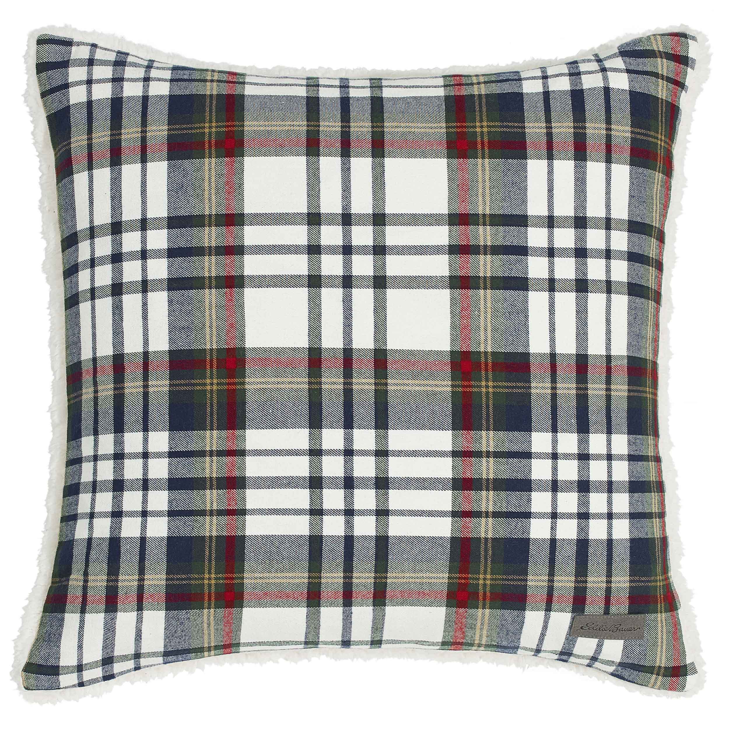 eddie bauer plaid pillow