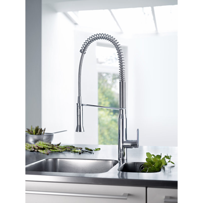 Grohe K7 Medium Semi Pro Pull Down Single Handle Kitchen Faucet Pull Down Single Handle Kitchen Faucet