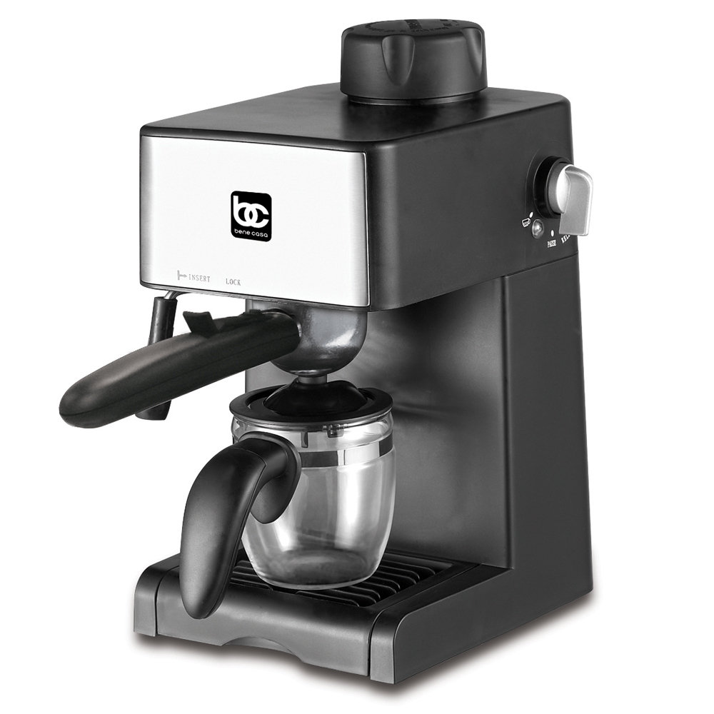 espresso maker with milk frother