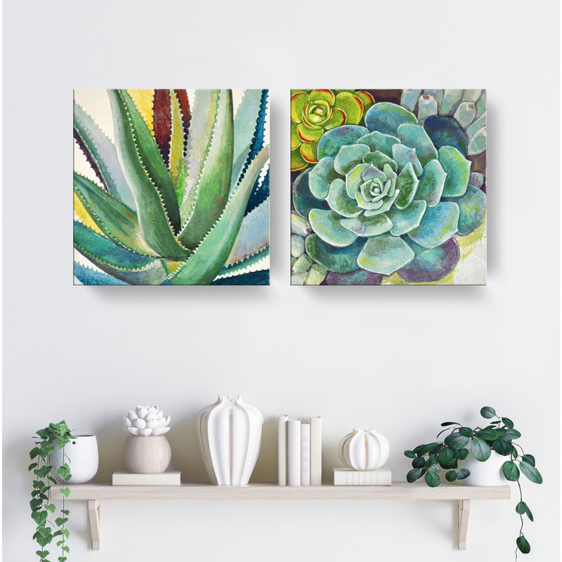 Bungalow Rose Brilliant Succulents I Ii By Norman Wyatt Jr 2
