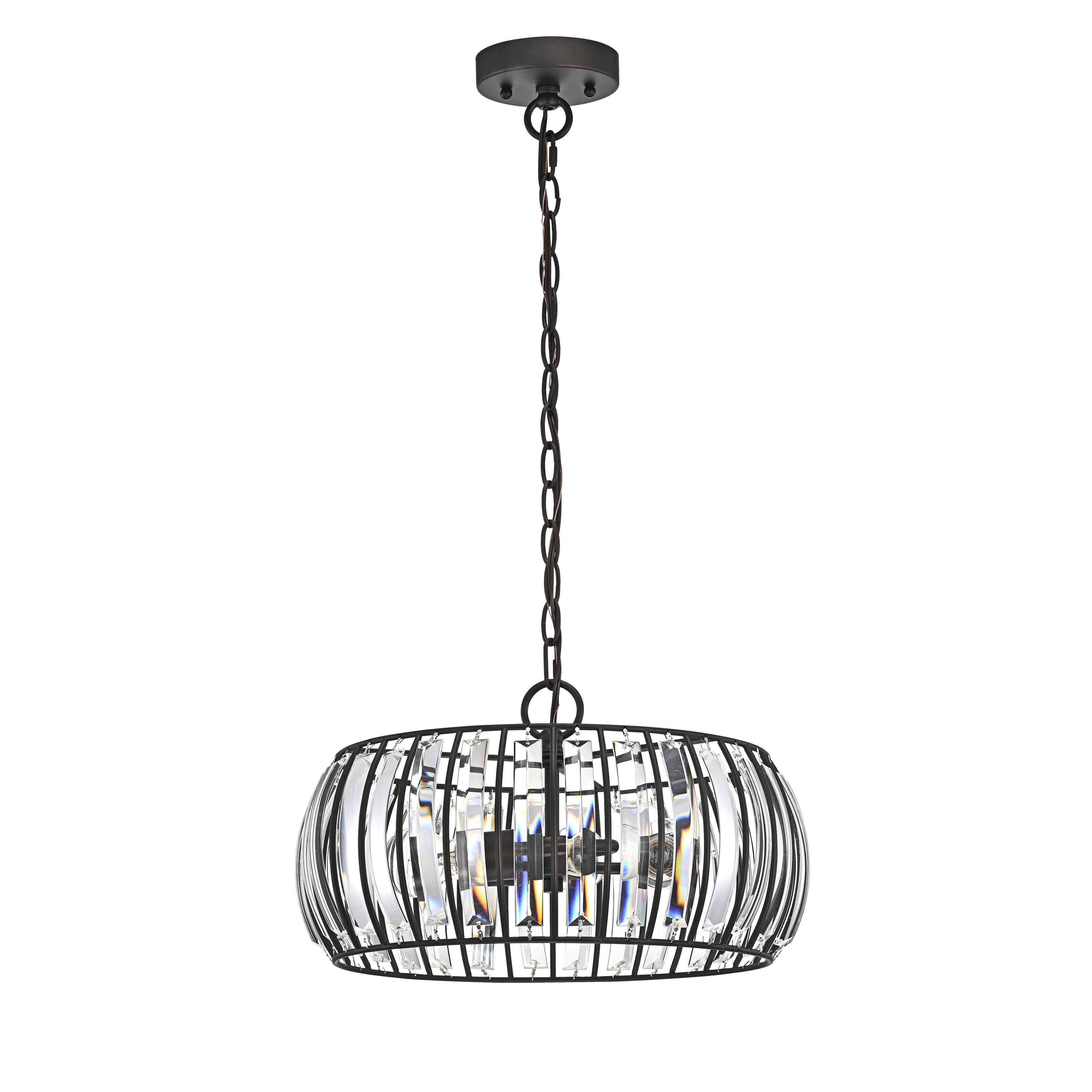 Ivy Bronx Motes 3 Light Unique Statement Drum Pendant Wayfair