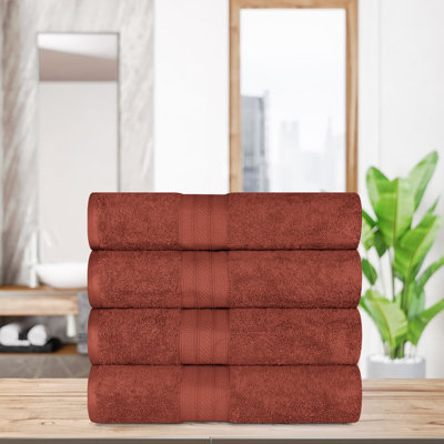 Glenlee Ultra Plush 4 Piece Cotton Bath Towel Set