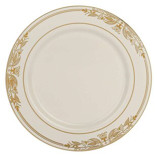 120 Square 8" White Salad Plates Looks Real Disposable Reusable "WEDDING" 