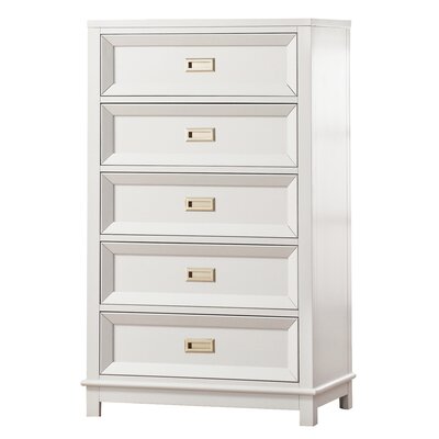 Tallassee 5 Drawer Chest Mistana Color Soft White