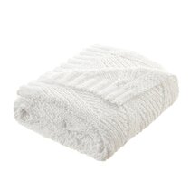 Serena Reversible Blush Navy Throw Blanket 100% Polyester 60 x 70 Cozy Tyme Sherpa Throw Blanket 