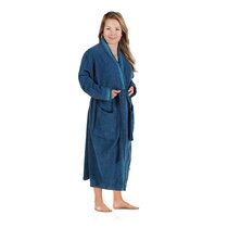 Puffy Cotton Adult Unisex Kimono Bathrobe 100% Natural Soft Cotton Robe 