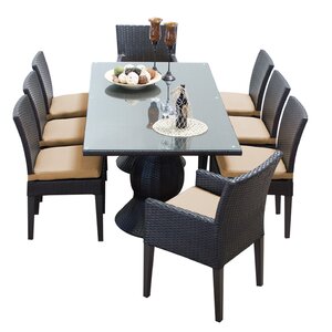 Napa 9 Piece Dining Set with Cushions
