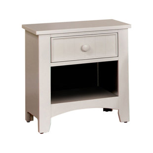 Reaves Wood 1 Drawer Nightstand by Charlton Home