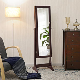 Pringle Free Standing Jewelry Armoire With Mirror Pringle Free Standing Jewelry Armoire With Mirror